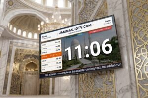 Jam Masjid TV: Solusi Digital untuk Menampilkan Informasi Masjid di Layar Televisi