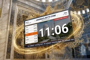 Jam Masjid TV, Pengoperasian di Layar Bisa Menggunakan Remote Smart TV