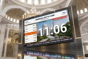 Jam Masjid TV, Jadwal Kajian dan Kegiatan Masjid Lebih Mudah Dilihat Jamaah