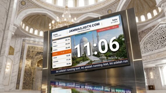 Jam Masjid TV, Jadwal Kajian dan Kegiatan Masjid Lebih Mudah Dilihat Jamaah