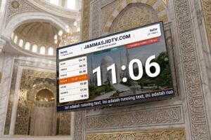 Jam Masjid TV, Laporan Kas Masjid Bisa Ditampilkan Lebih Transparan di Layar Digital