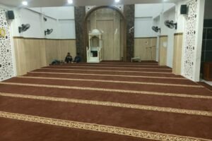 Karpet Masjid Warna Coklat Merk Kingdom 12mm untuk Masjid Baru dan Renovasi